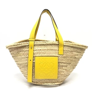 LOEWE A223S92X04 anagram Medium Basket Bag Tote Bag straw Beige/yellow - Picture 1 of 9