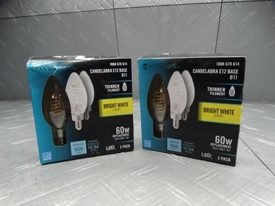 Ecosmart 60W B11 Thinner Filament LED Vintage Edison Light Bulb Bright White - Image 1 of 4