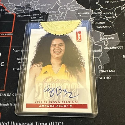 2015 Rittenhouse WNBA #NNO Amanda Zahui B. Rookie AUTO - SEALED - Image 1 of 2