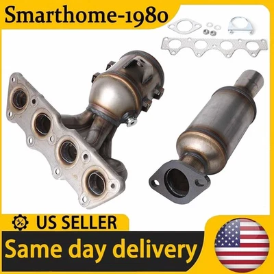 Para Hyundai Accent 2012-2017 1,6 L colector delantero y convertidor catalítico trasero EPA Foto 1 de 4