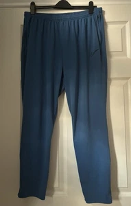 Nike Dri Fit Blue Joggers Women's XL UK 18/20 Elastic Waist Draw String pockets - Picture 1 of 5
