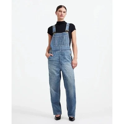 Alexa Chung Madewell Overalls Womens XS Denim Blue Utility Jumpsuit NS885 - Image 1 of 4