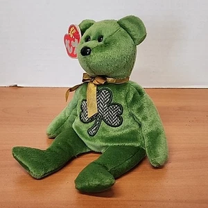 TY Beanie Baby 2.0 LUCKIER the Irish Bear 8.5” Stuffed Animal Beaned Toy 2007 - Picture 1 of 4