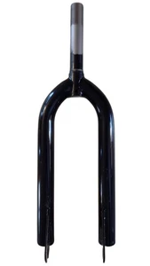 Vintage 20" BMX Fork 1" Threaded 3/8" Axle Akisu Schwinn Gloss Black - Picture 1 of 10