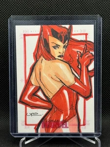 Tarjeta de boceto 2008 Rittenhouse Women of Marvel SketchaFEX Uko Smith Scarlet Witch - Imagen 1 de 2