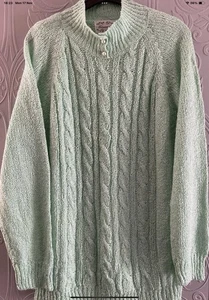 Ladies Vintage 80s Jumper Size M From Miranda In Green - Picture 1 of 6