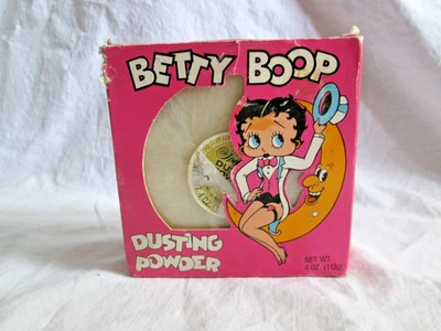 Betty Boop Dusting Powder 4 ounce in Box Talc Fragrance 1985 - Image 1 of 4
