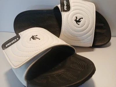  Men’s Slides Adjustable AND1 Swirl Slides Sandals. Size 9 - Image 1 of 4