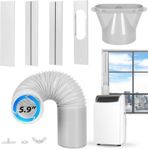 Tragbares AC Fenster Entlüftungsset mit 5,9" Abluftschlauch Universal 5,9 Zoll  - Bild 1 von 6