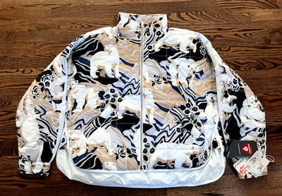 Free People Movement Pippa Printed Size S Packable Puffer Jacket Polar Bears  - Image 1 of 4