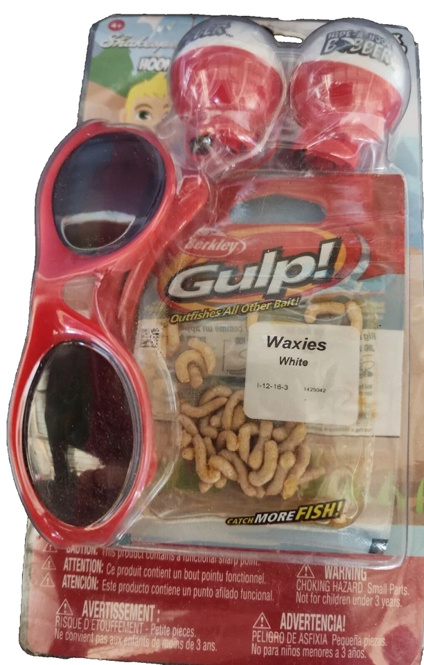 Shakespeare Hide-a-hook Bobber Red Fishing Kit for Boys 4