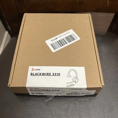 New Poly Blackwire 3310 USB-C Headset 767F8AA - Image 1 of 4