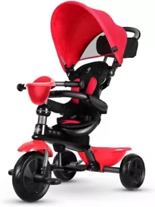 Triciclo Giocattolo per Bambini QPlay Cosy 4in1 a Spinta con Maniglione Direzion - Foto 1 di 50