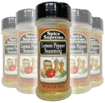 Spice Supreme CONDIMENTO PIMIENTA LIMÓN Alimentos Cocina Hierbas Especias Paquete de 6 OZ Foto 1 de 2