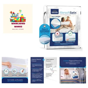 RV 6 Sided Zippered Mattress Protector with Secure Locking Zipper for 60x80 Q... - Picture 1 of 9