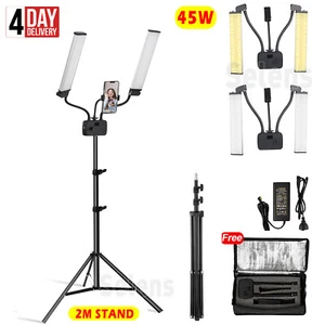 45W Dimmable LED Beauty Light Floor Fill Lamp Stand Salon Tattoo Eyelash Makeup - Picture 1 of 29