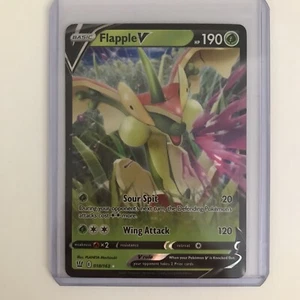 Flapple V 018/163 - Battle Styles - Ultra Rare Holo Pokemon Card Near Mint - Picture 1 of 2