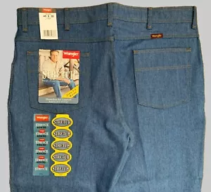 Wrangler Flex Fit Men’s Jeans Stretch Regular Seat & Thigh 40x30 NOSWT Med Blue - Picture 1 of 12