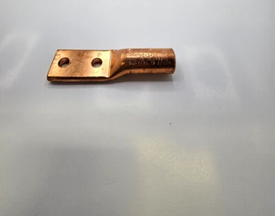 BURNDY YCA342N 2-Hole Crimp Compression Wire Terminal Lug 500 MCM - Image 1 of 4