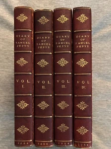 Rare Diary and Correspondence of Samuel Pepys 1659~1669 4 Volumes Published 1854 - Picture 1 of 23