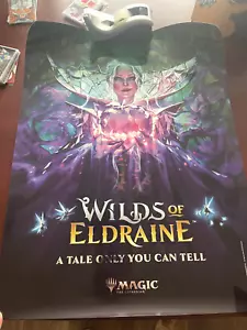 MTG Magic the Gathering - WILDS OF ELDRAINE - Promo foil poster! 18X24! - Picture 1 of 1