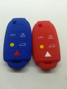 2*Silicone Remote Key Cover for 2004-2012 Volvo XC70 2004-2014 Volvo XC90 V70 - Bild 1 von 7