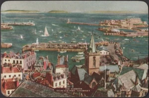 Playing Cards Single Card Old Vintage Named * HARBOUR ST. PETER PORT GUERNSEY * - Bild 1 von 3