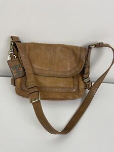 Vintage Tignanello Mustard Yellow Leather Shoulder Strap/Handles Purse Handbag