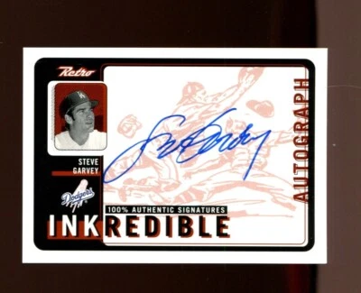 1999 Upper Deck Inkredible Steve Garvey automático en tarjeta Dodgers Foto 1 de 2