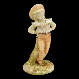 Antique Royal Worcester Porcelain Hadley Boy Figurine 1129 - Picture 1 of 8