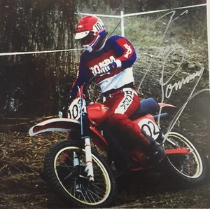 Jim Pomeroy Motocross Honda Signed Autograph Photo - Picture 1 of 1