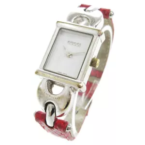 Gucci 1800L Quartz Ladies Watch Wristwatch Change Belt 0076432 05589 - Picture 1 of 5