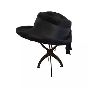 Vintage 1940s ‘Fisher’ black fur felt hat - Picture 1 of 8