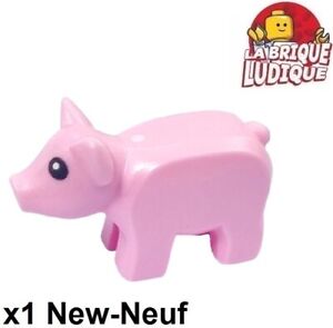 Lego 1x Animal Pig Piglet Baby Pig Hog Farm Pink 1410pb01 New