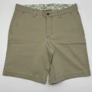 Pantalones Cortos Tommy Bahama Para Hombre 32x9 Beige Tencel Algodón Spandex Chino Elastizados Golf - Imagen 1 de 10