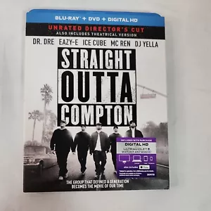 Straight Outta Compton (Unrated Director's Cut) Blu-Ray + DVD + Digital - N.W.A. - Picture 1 of 8