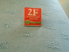 1973 - 1994 21ST ANNIVERSARY EUROCAMP - METAL PIN BADGE - GAUNT LONDON