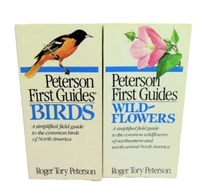 Peterson's First Guide LOT to Birds AND Northeast & N Central Wildflowers Plants - Picture 1 of 2