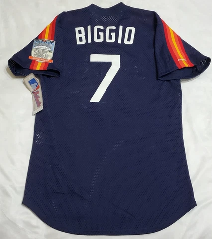 Authentic MAJESTIC 40 MEDIUM HOUSTON ASTROS CRAIG BIGGIO VINTAGE 1990 BP Jersey Cover