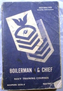 US Navy Boiler Textbook ASBESTOS Refractory Insulation Valve Pipe Gaskets 1950's - Imagen 1 de 7
