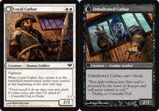 1x Loyal Cathar // Unhallowed Cathar - Foil NM, English MTG Dark Ascension