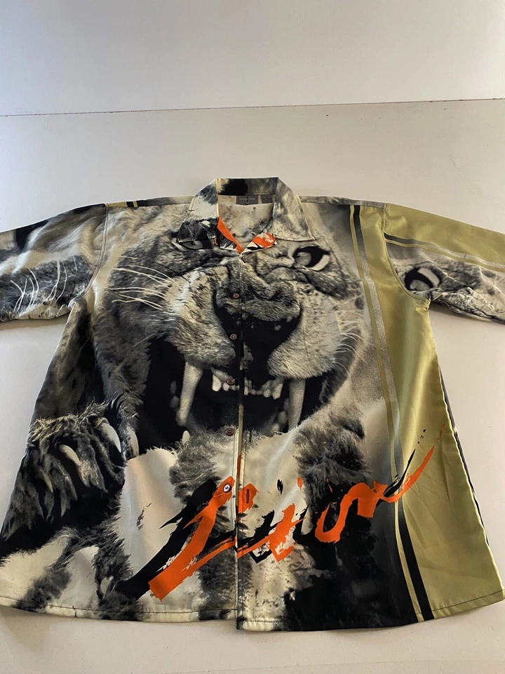 Camisa Jordan Craig Animación Lin Print Poli Panel Trasero XL Extra Grande  Foto 1 de 4