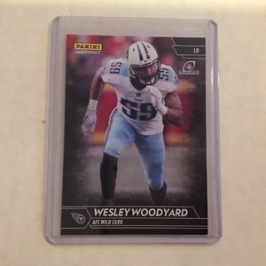 Wesley Woodyard #395 Titans / Kentucky 1/1 Made 2017 Panini Instant Black NFL