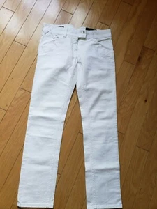 NWT womens Love Moschino white denim jeans size US 6 Made in Italy - Imagen 1 de 6