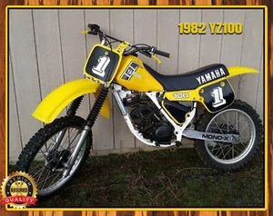1982 Yamaha -YZ100 - Motocross - Metal Sign 11 x 14 - Picture 1 of 4