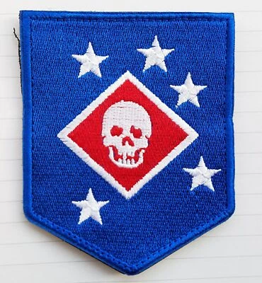 Marine Raiders Infrared Special Operations-MARSOC,SOF Navy Hook Loop Patch Blue - Image 1 of 4