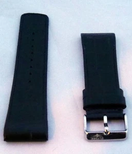 Neuf Elysee Triton 82002 Rechange Bracelet de Montre Cuir Noir 26mm E63 - Picture 1 of 1