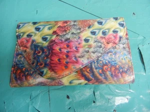 Feder Design Geldbörse/Geldbörse Markenlos 9"x6" NEU - Bild 1 von 9