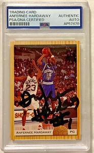 NBA Anfernee Hardaway 1993 U Memphis RC Autografiado Auteniado PSA/DNA - Imagen 1 de 2