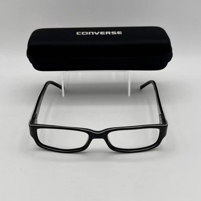 CONVERSE WHY BLACK AUTHENTIC EYEGLASSES FRAMES WITH CASE (49-15-130) VGC KIDS - Image 1 of 4